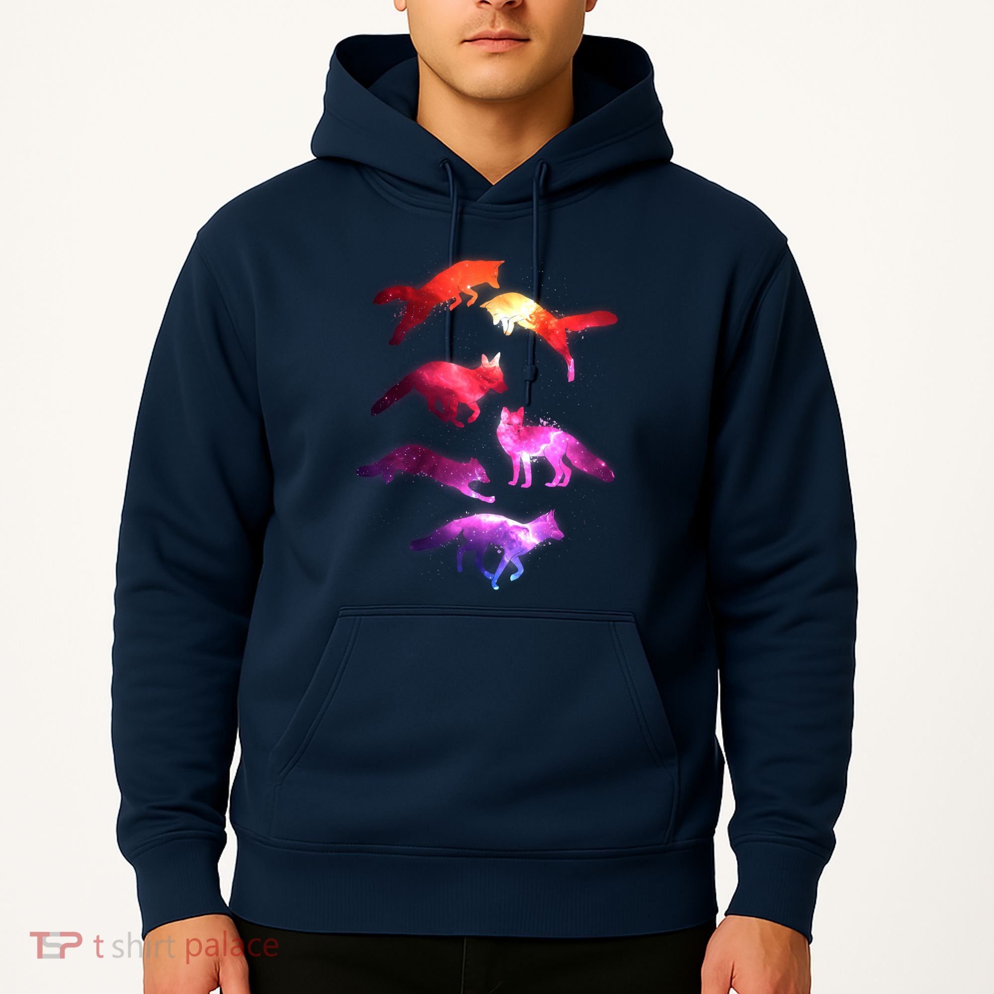 Space Galaxy Foxes Hoodie