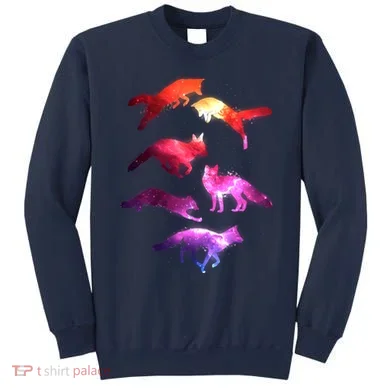Space Galaxy Foxes Sweatshirt