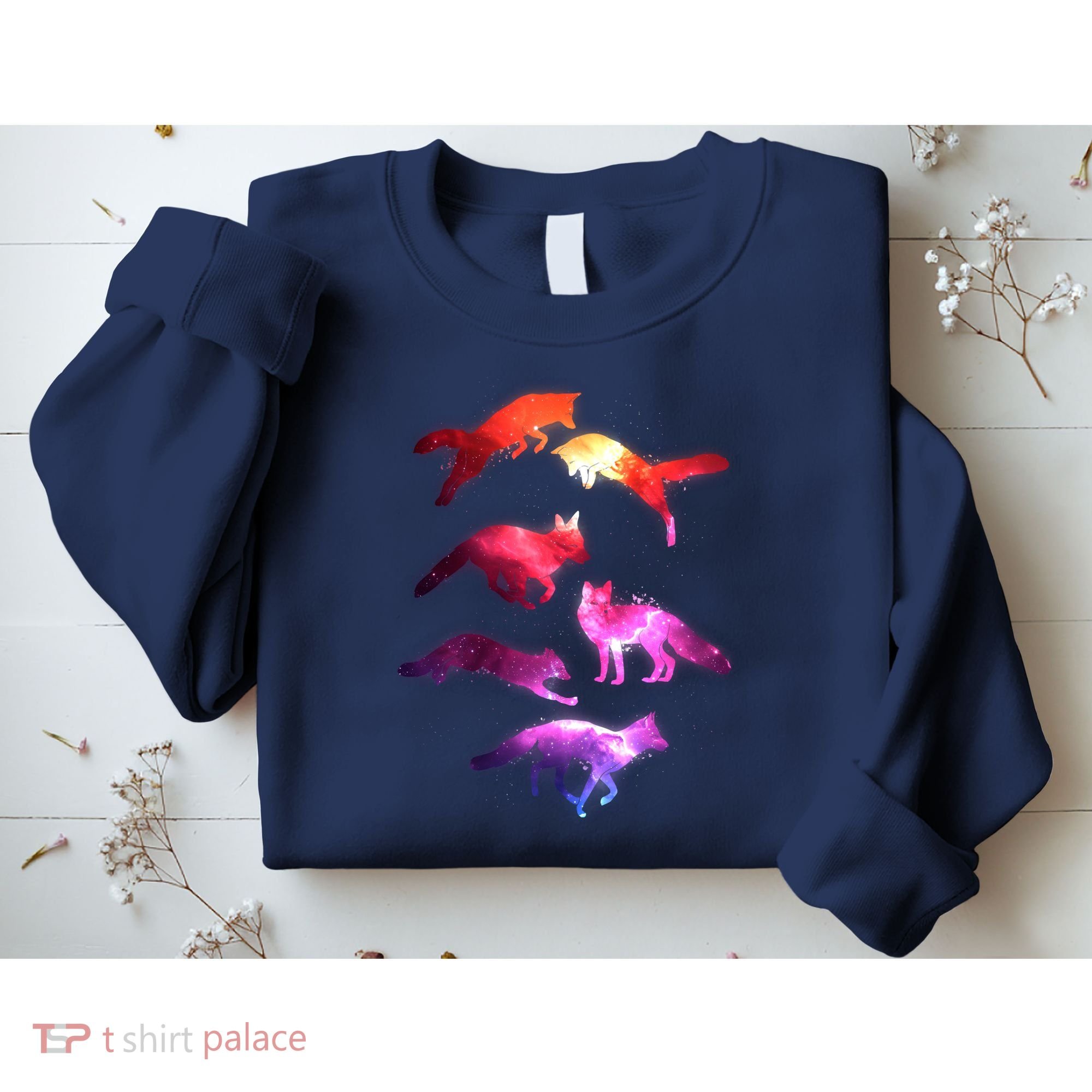 Space Galaxy Foxes Sweatshirt