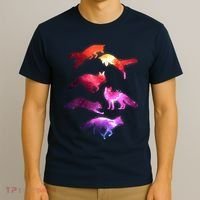 Space Galaxy Foxes T-Shirt thumb 3