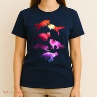 Space Galaxy Foxes T-Shirt thumb 4