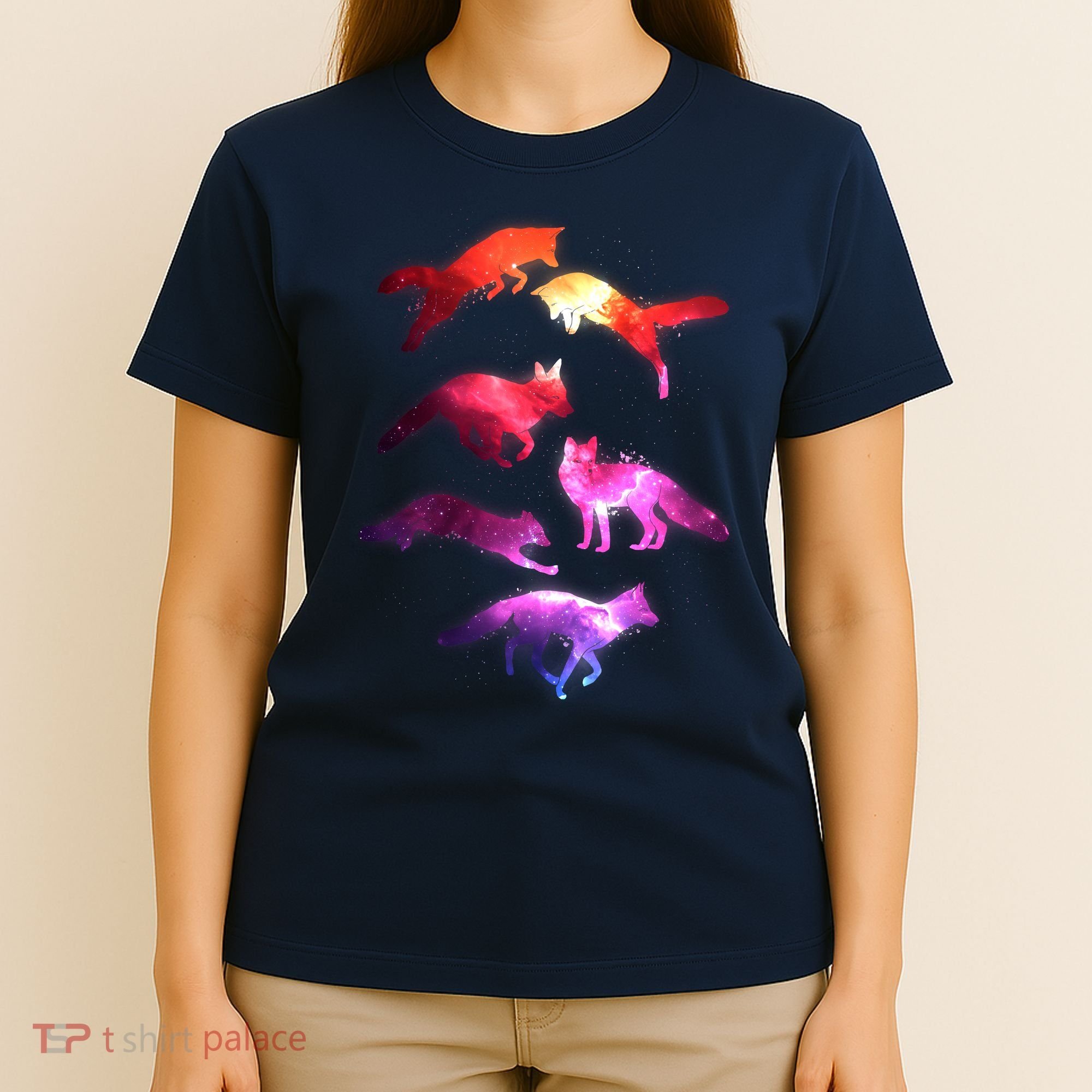 Space Galaxy Foxes T-Shirt