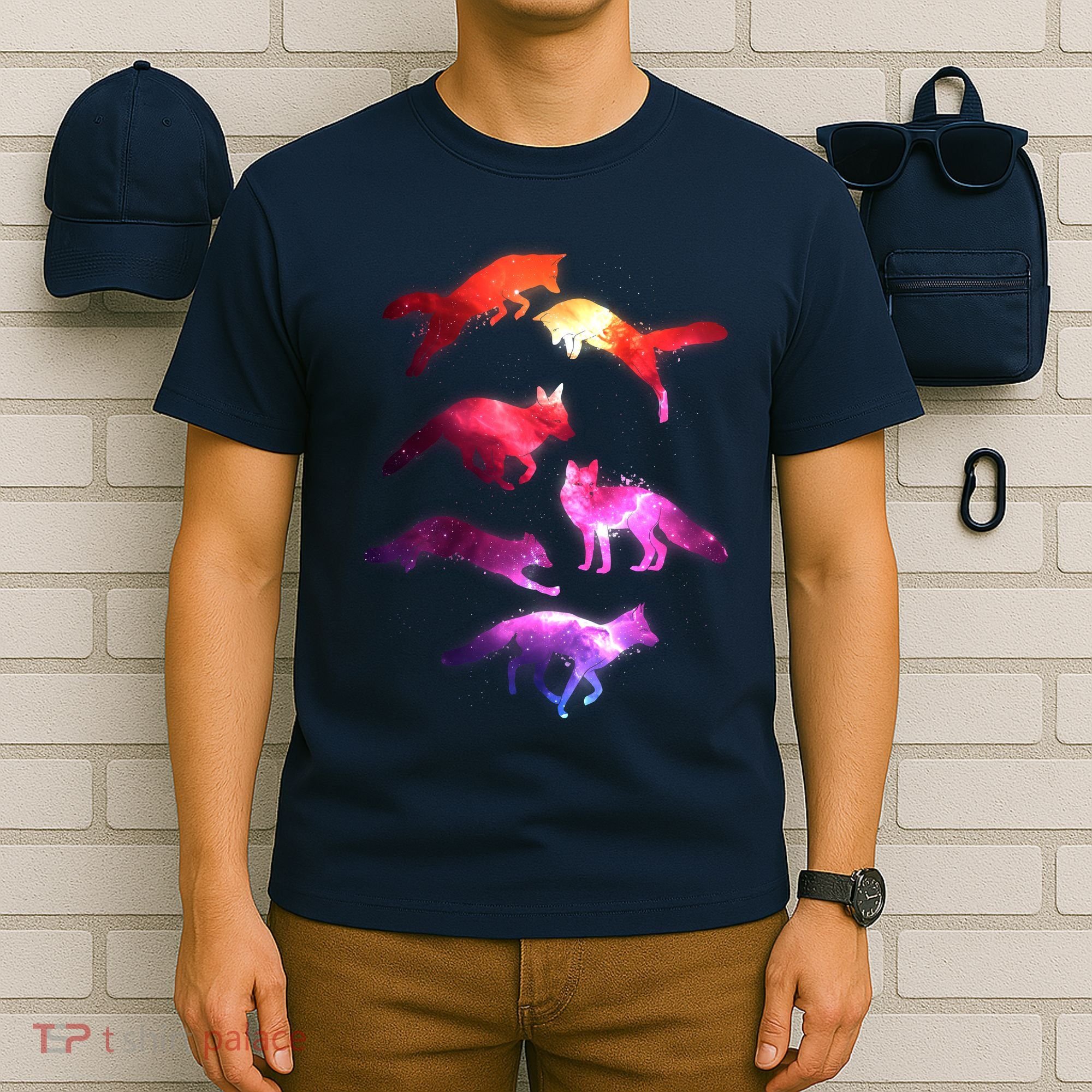 Space Galaxy Foxes T-Shirt