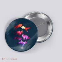 Space Galaxy Foxes Button thumb 0
