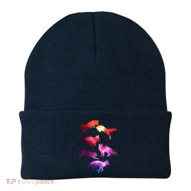 Space Galaxy Foxes Beanie