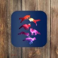 Space Galaxy Foxes Coaster thumb 0