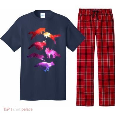 Space Galaxy Foxes Pajama Set
