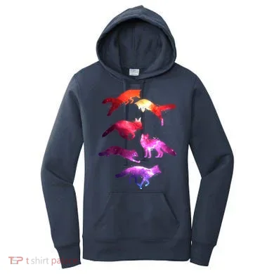 Space Galaxy Foxes Women's Hoodie