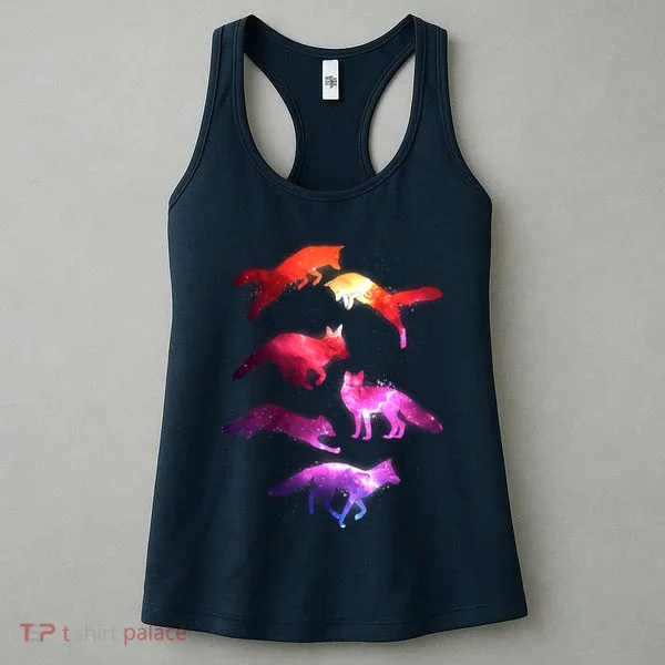 Space Galaxy Foxes Women's Tank Top