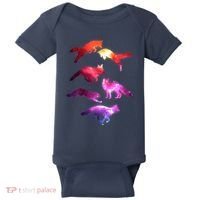 Space Galaxy Foxes Baby Bodysuit thumb 0