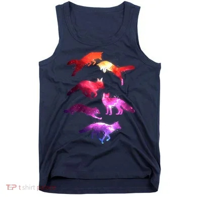 Space Galaxy Foxes Tank Top