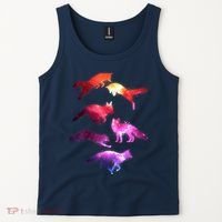 Space Galaxy Foxes Tank Top thumb 2