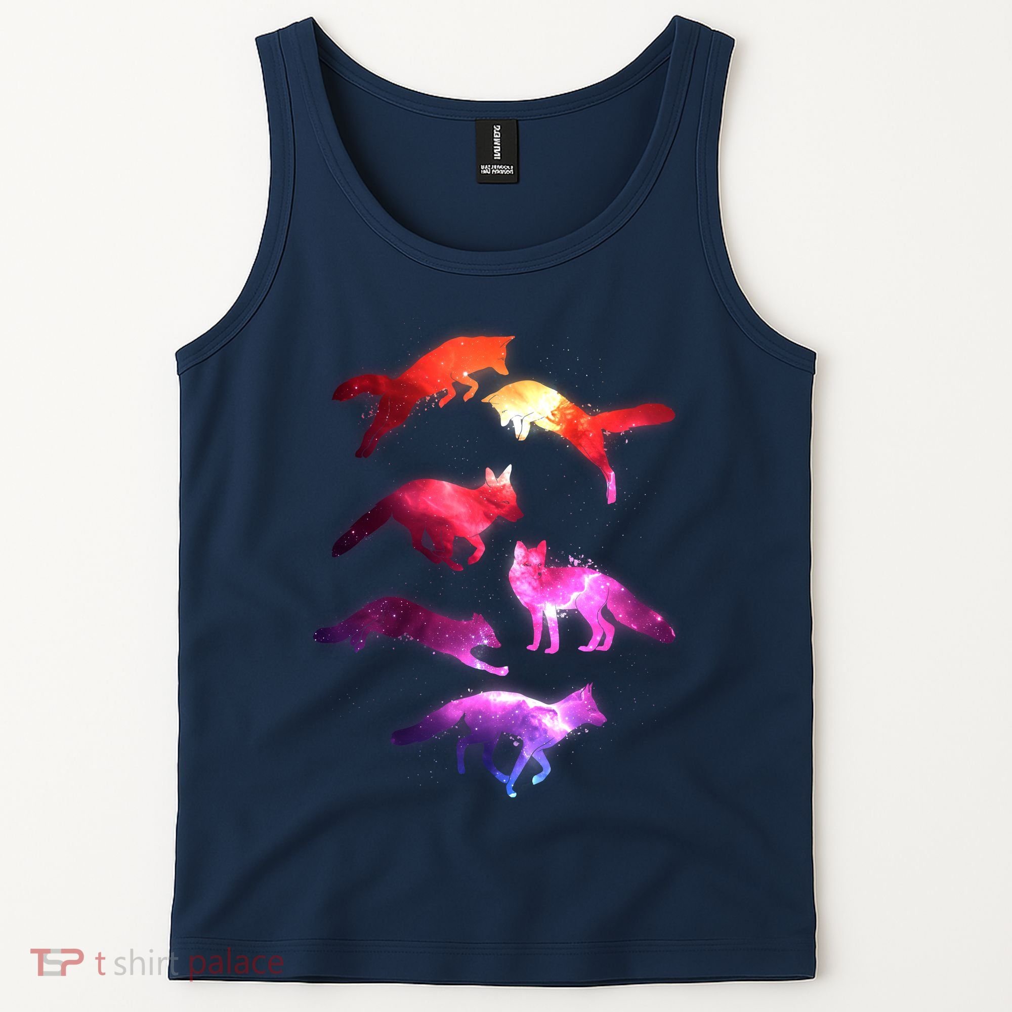 Space Galaxy Foxes Tank Top