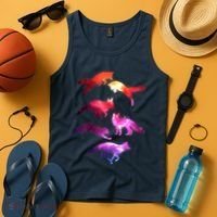 Space Galaxy Foxes Tank Top thumb 4