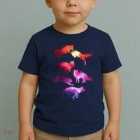 Space Galaxy Foxes Toddler T-Shirt thumb 2