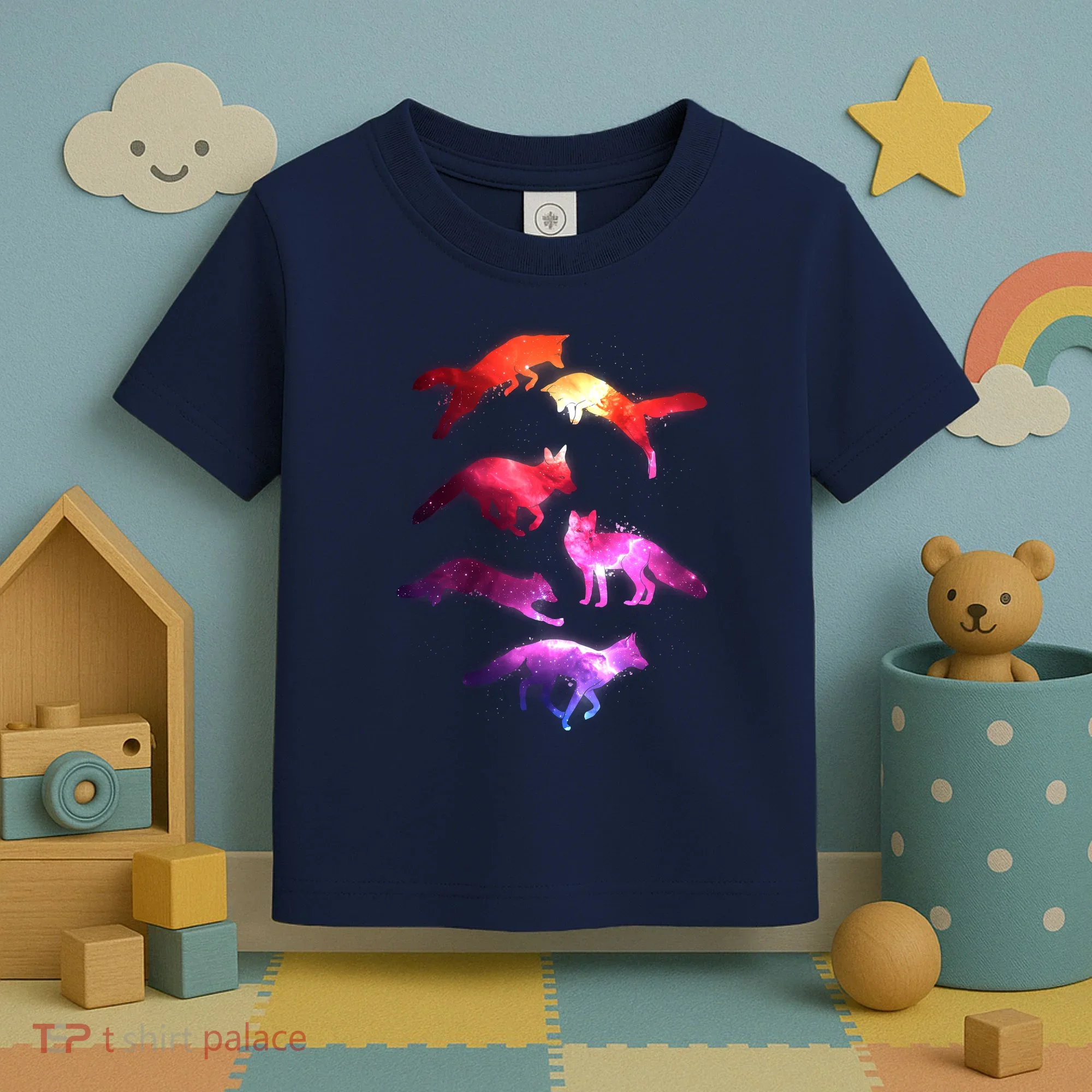 Space Galaxy Foxes Toddler T-Shirt
