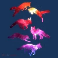 Space Galaxy Foxes Toddler T-Shirt thumb 4