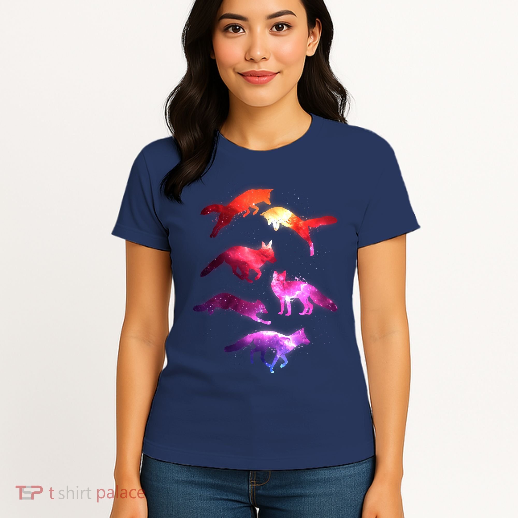 Space Galaxy Foxes Women's T-Shirt