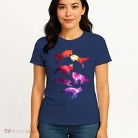 Space Galaxy Foxes Women's T-Shirt thumb 4