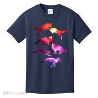 Space Galaxy Foxes Kids T-Shirt thumb 0