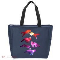 Space Galaxy Foxes Tote Bag thumb 0