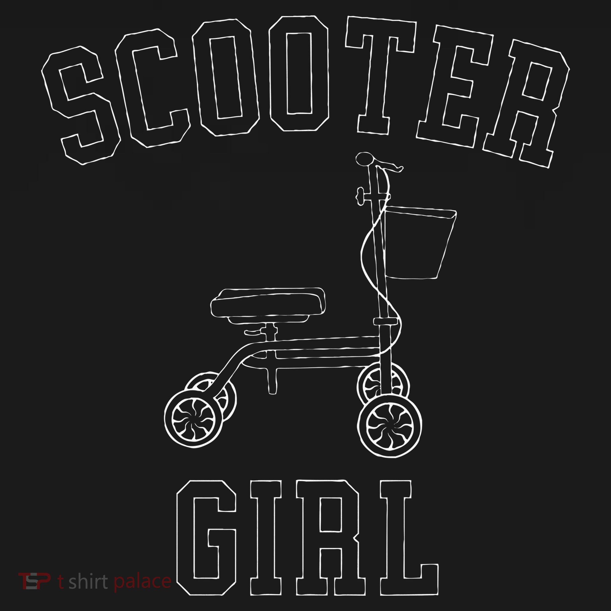 Scooter Girl Funny Broken Foot Ankle Injury Surgery Recovery Mousepad