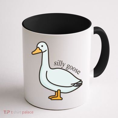 Silly Goose Funny Coffee Mug back