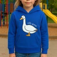 Silly Goose Funny Kids Hoodie thumb 3