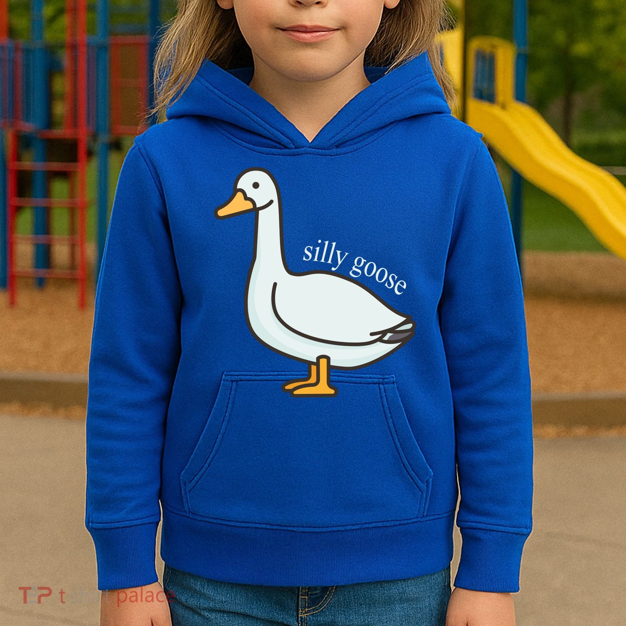 Silly Goose Funny Kids Hoodie