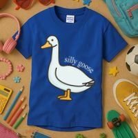 Silly Goose Funny Kids T-Shirt thumb 3
