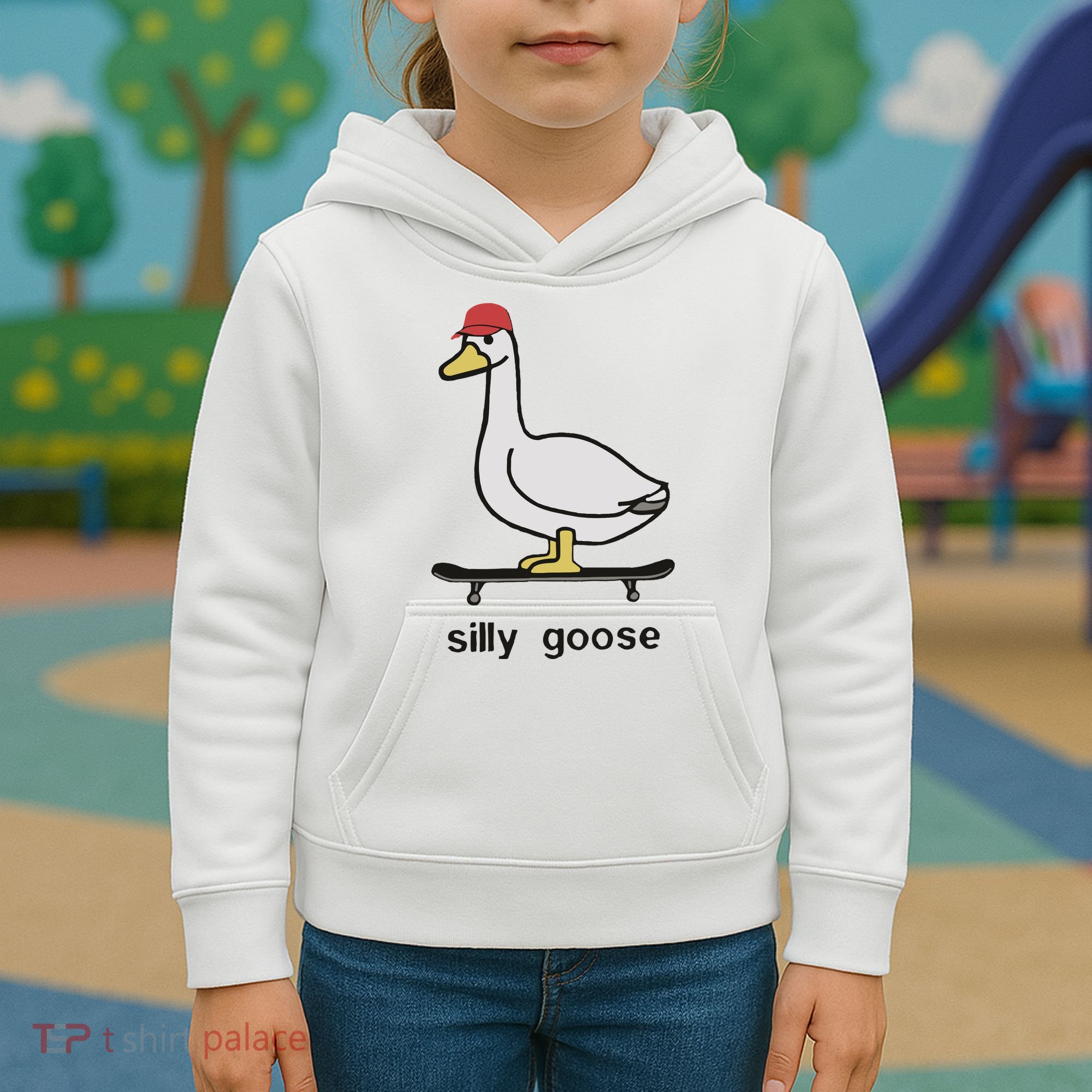 Silly Goose Funny Kids Hoodie