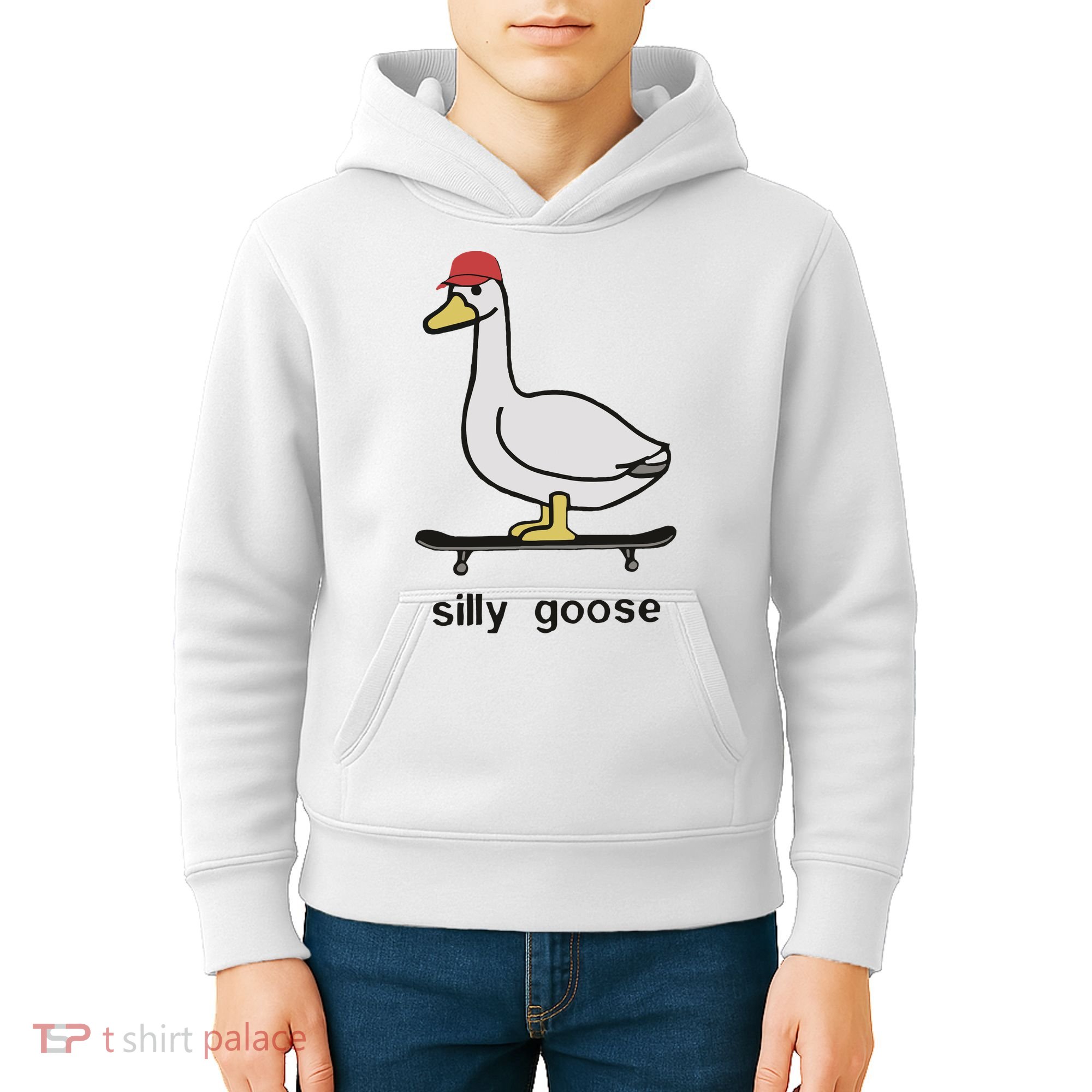Silly Goose Funny Kids Hoodie