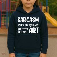 Sarcasm Gift for Teens, Tweens, Girl- Funny Sarcastic Kids Hoodie thumb 3