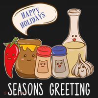 Seasons Greetings Funny Christmas Humor Holiday Food Pun Gift Women's Hoodie thumb 2
