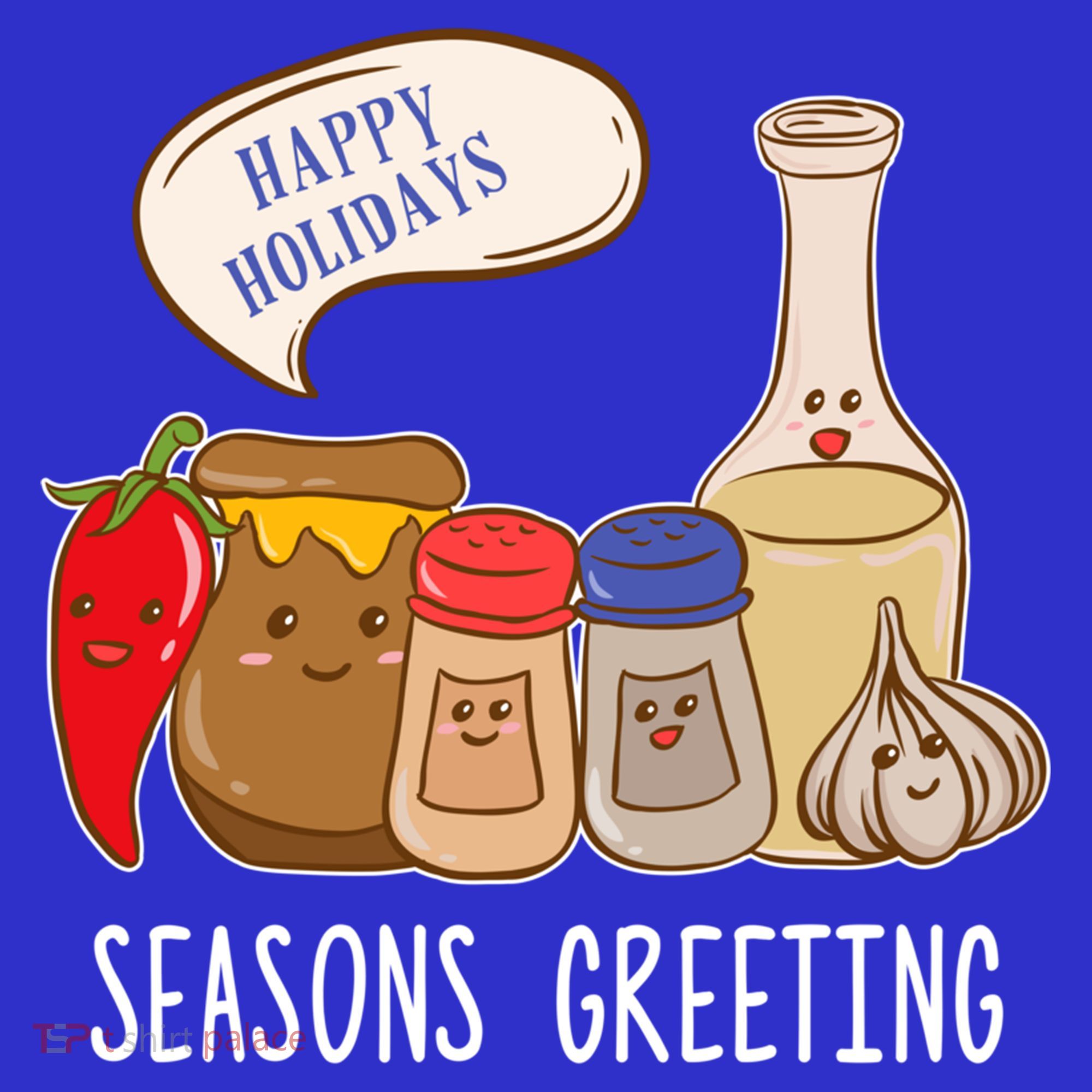 Seasons Greetings Funny Christmas Humor Holiday Food Pun Gift Women's Tank Top