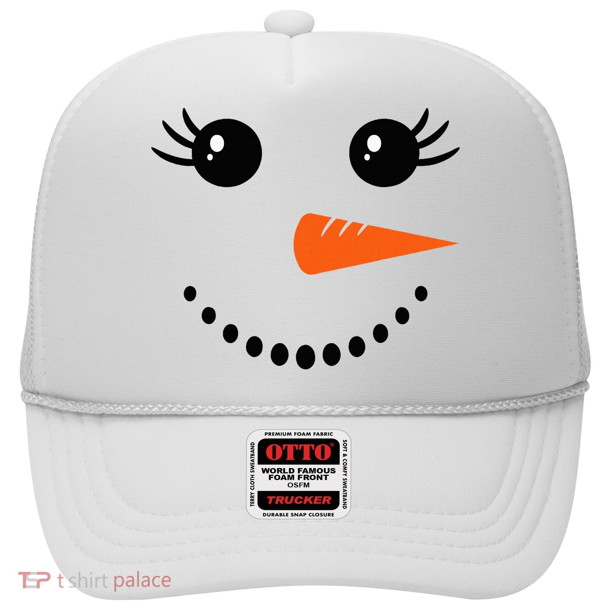 Snowman Girl Face Christmas Winter Hat