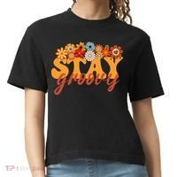 Stay Groovy Flower Power Comfort Colors Boxy T-Shirt thumb 0