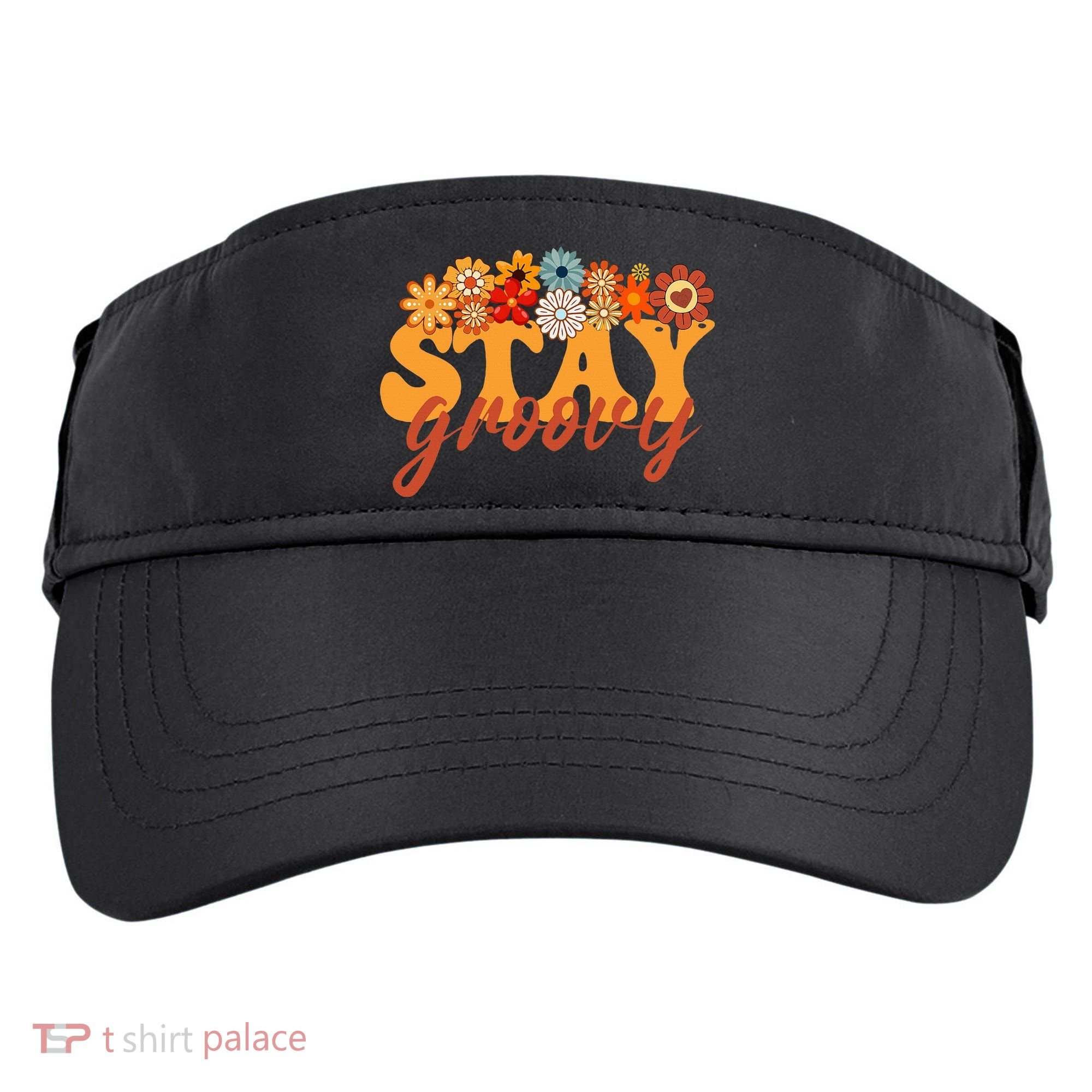 Stay Groovy Flower Power Adult Drive Performance Visor