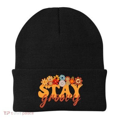 Stay Groovy Flower Power Beanie