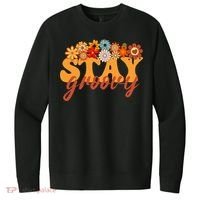 Stay Groovy Flower Power V.I.T. Fleece Crew Sweatshirt thumb 0