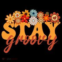 Stay Groovy Flower Power Baby Long Sleeve Bodysuit thumb 2