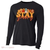 Stay Groovy Flower Power Cooling Performance Long Sleeve Crew thumb 0