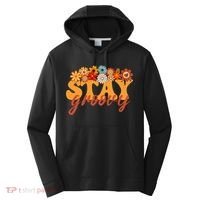 Stay Groovy Flower Power Performance Fleece Hoodie thumb 0