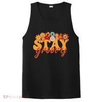 Stay Groovy Flower Power PosiCharge Competitor Tank thumb 0