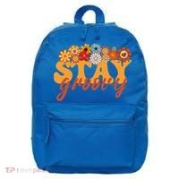 Stay Groovy Flower Power 16 in Basic Backpack thumb 0