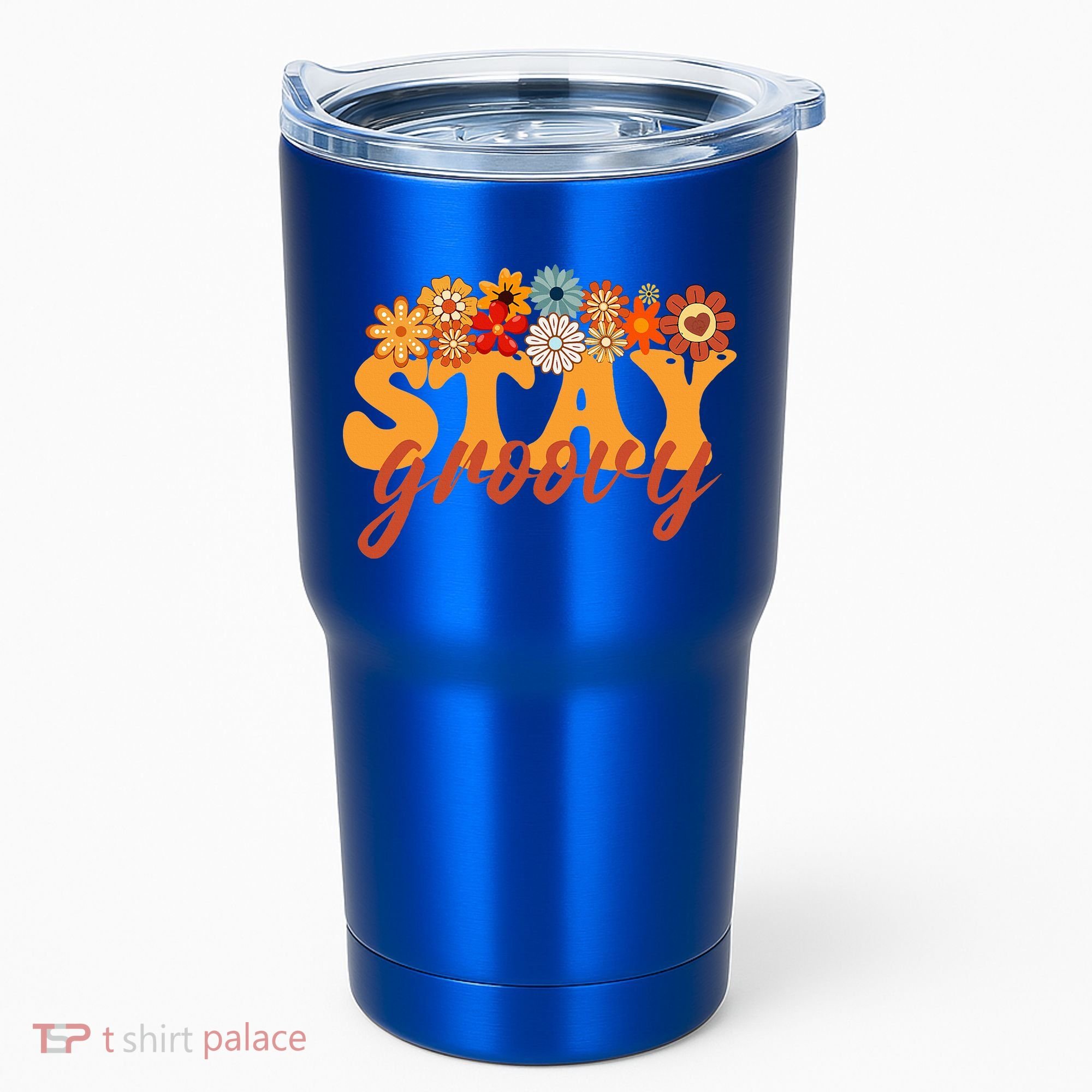 Stay Groovy Flower Power Tumbler