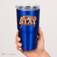 Stay Groovy Flower Power Tumbler thumb 2