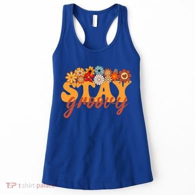 Stay Groovy Flower Power Women's Tank Top