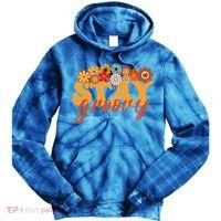 Stay Groovy Flower Power Tie Dye Hoodie thumb 0