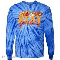 Stay Groovy Flower Power Tie-Dye Long Sleeve Shirt thumb 0